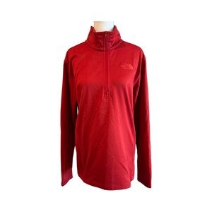 The North Face Women’s Small Shirt Workout Running Long Sleeve Winter Red Top.